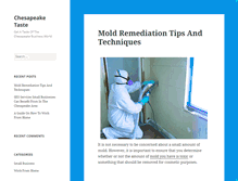 Tablet Screenshot of chesapeaketaste.com